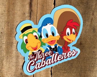 Caballeros Sticker, Disney Laptop Sticker, water bottle waterproof, bullet journal planner, tumblr decal