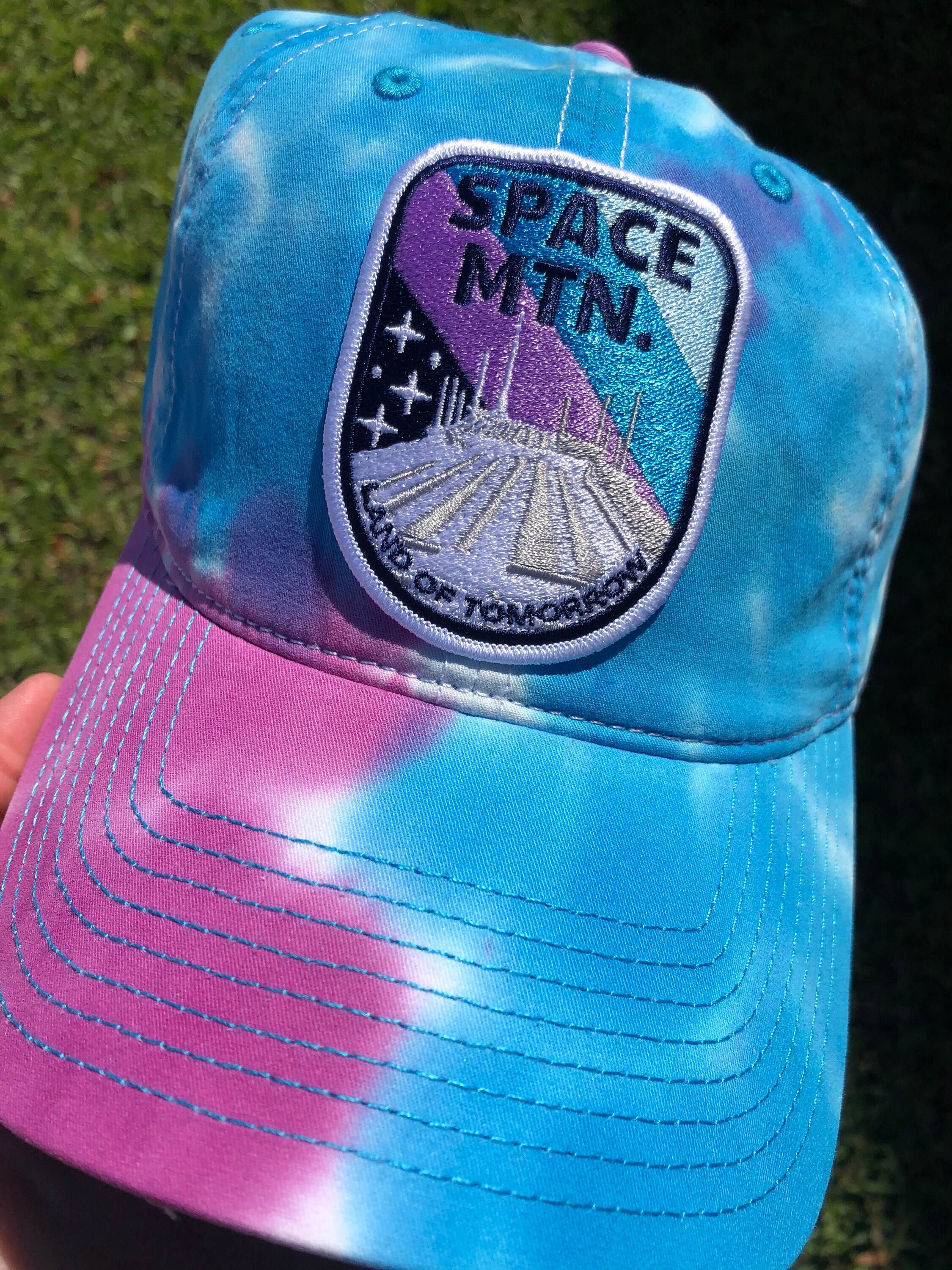 Space Mountain Tie-dyed Dad Hat Disney 