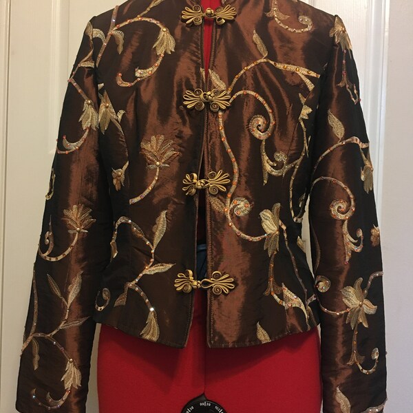 Silk Evening Jacket Etsy