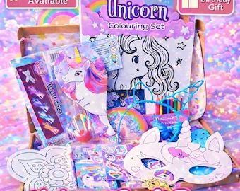 Unicorn craft box, letterbox craft Unicorn, girls birthday gift unicorn magic, unicorn crafts unicorn letterbox gift, Girls aged 4 5 6 7 8