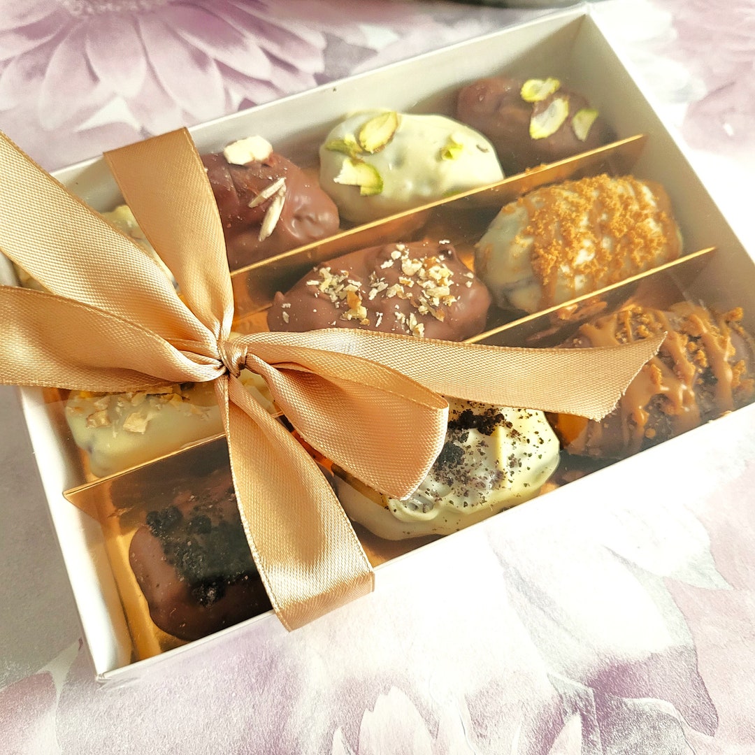 Ramadan Eid Chocolate Coated Medjoul Dates Gift Box Etsy UK