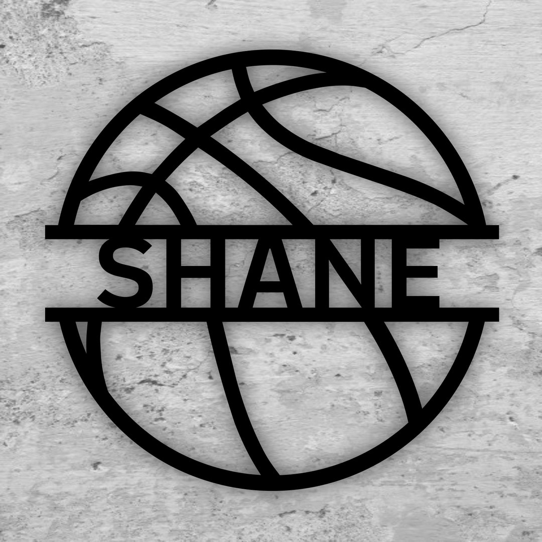 Custom Basketball Name Sign FREE SHIPPING Personalized Etsy
