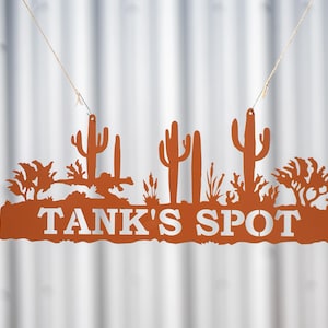 Custom Desert Scene Metal Sign: Ranch Decor