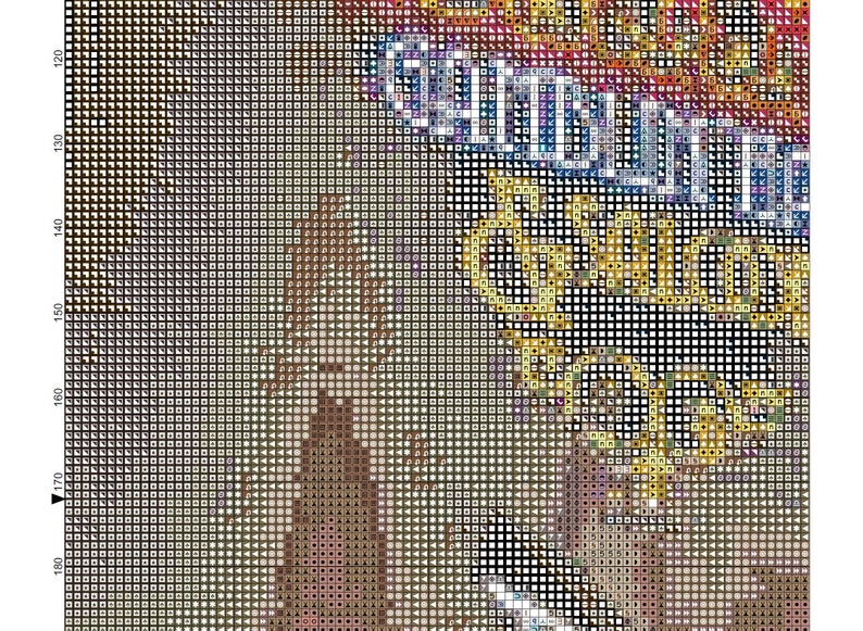 Full Coverage Cross Stitch Pattern Las Vegas Strip Etsy