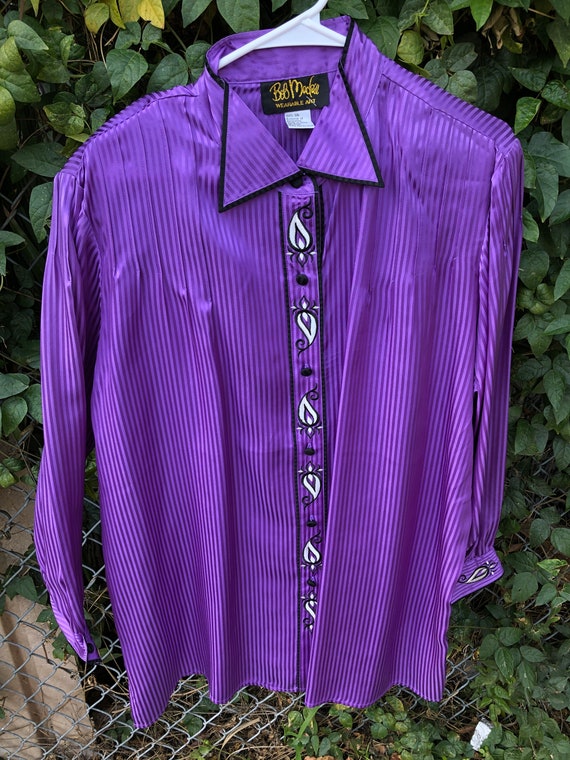 Vintage Bob Mackie Wearable Art Blouse 