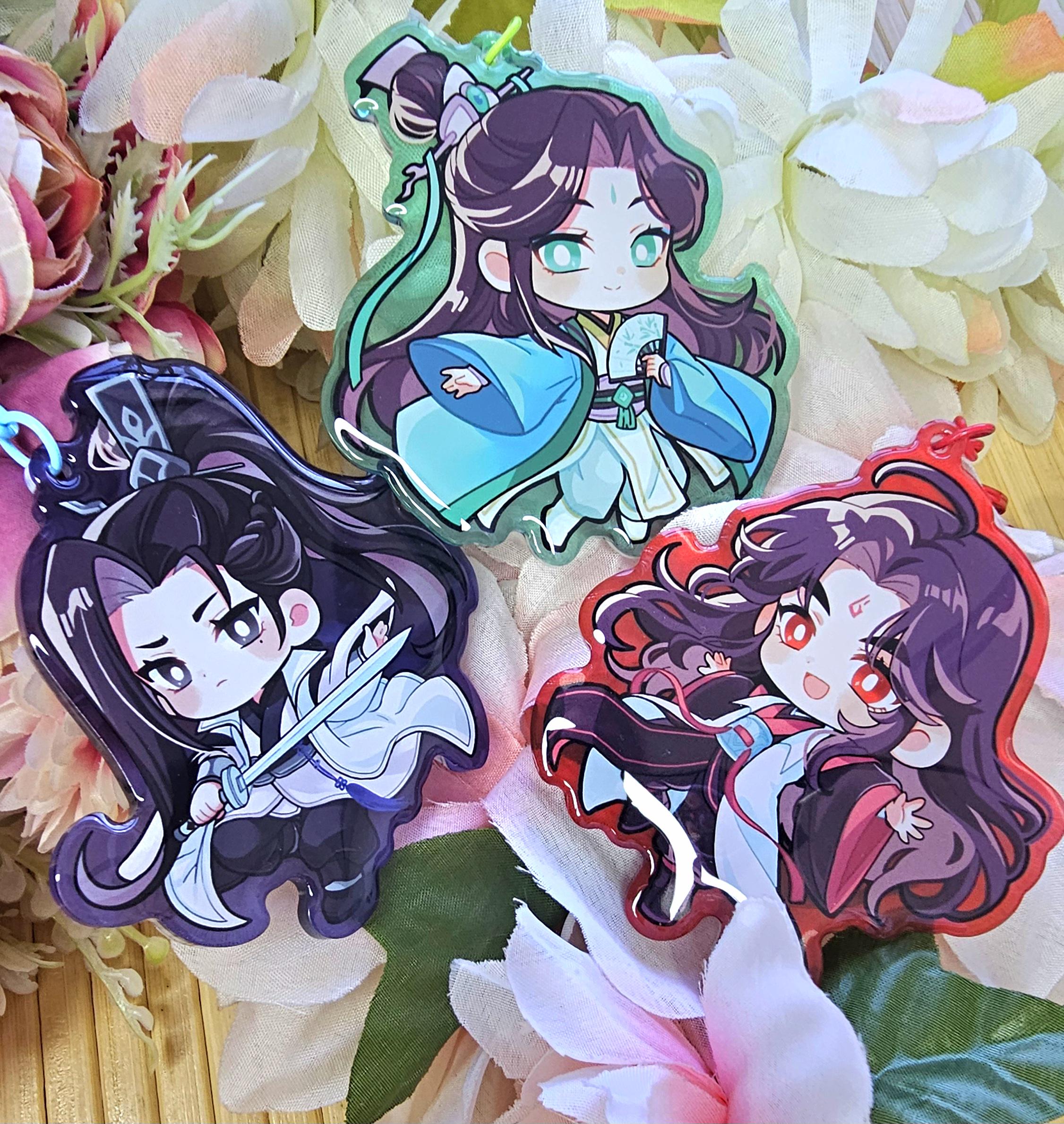 Luo Shen and Liu Chibi Keychain - Etsy