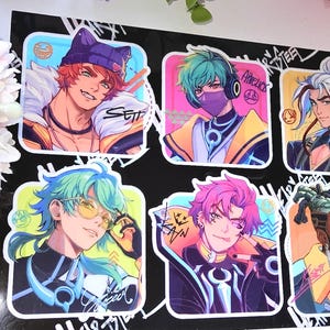 CLEAR sticker sheet Heartsteel, Sett, Aphelios, Yone, Ezreal, Kayn, K&#39;sante