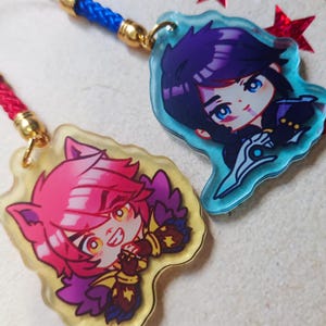 Schlüsselanhänger Sett und Aphelios Retro