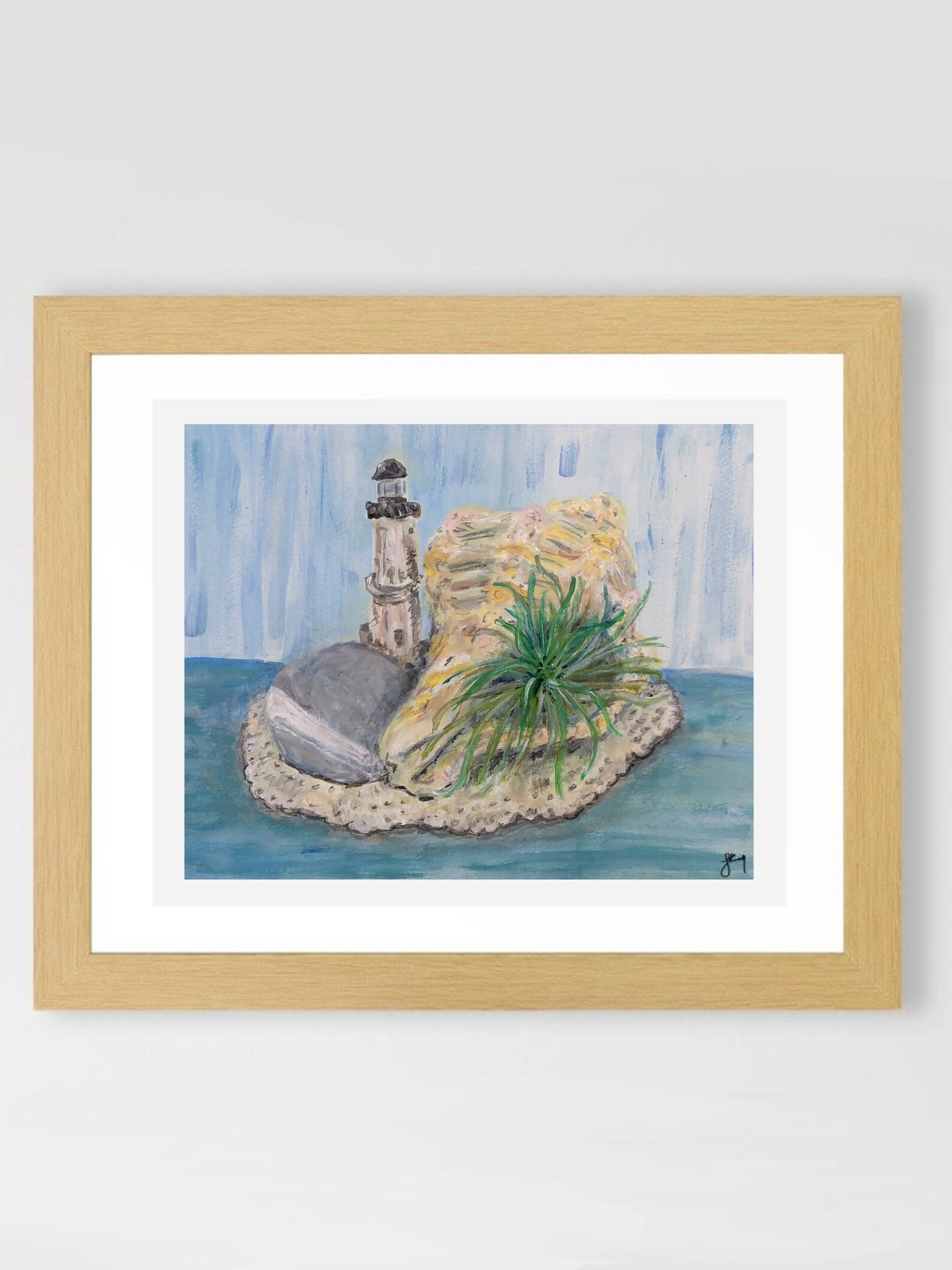 Shell Study Set of 4—giclee Prints//shell Paintings//houseplants//sea ...