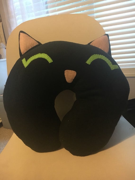 cat neck pillow etsy