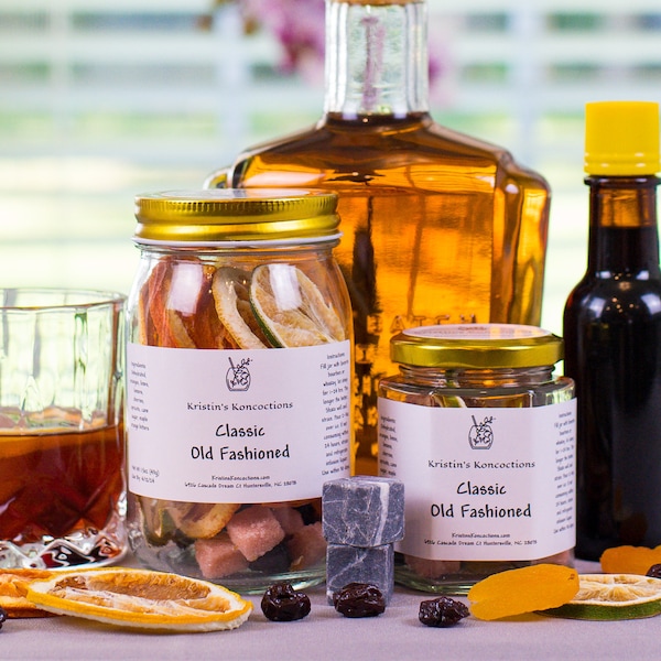 Old Fashioned Cocktail Kit – Bourbon & Whiskey Infusion Gift Set