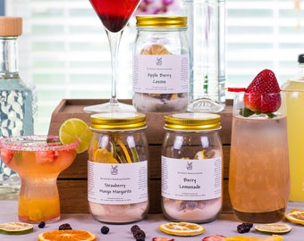 SUMMER COCKTAIL KIT - Bartender in a Jar! Make Amazing Infused Libations at Home! Delicious Summer Drinks. Awesome Beach Drinks!