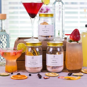 SUMMER COCKTAIL KIT - Bartender in a Jar! Make Amazing Infused Libations at Home! Delicious Summer Drinks. Awesome Beach Drinks!