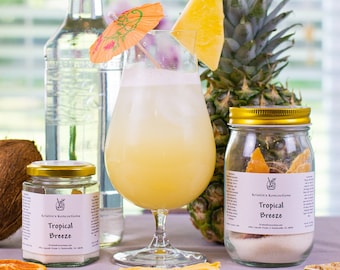 TROPICAL COCKTAIL SET - Delicious Vacation Cocktails! Easy Mixed Drink Kits! Inspired by Summer, Great Any Time! Tequila & Vodka Recipes.