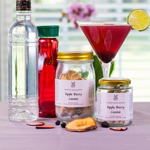 VALENTINE'S DAY COCKTAIL Kit: Fun & Easy Mixology, Delicious diy Mixed Drink Kit! Great Gift for Your Sweetheart. Say I Love You with these!