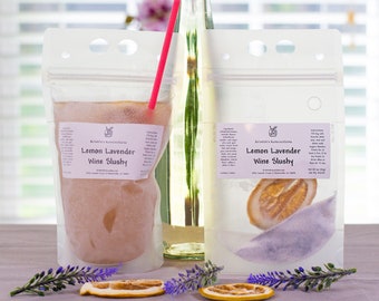 WINE SLUSHIE MULTIPACK! Delicious diy Summer Frozen Cocktail Slushies! Glass-Free Pouch is Pool & Beach Safe! Fun Summer Gift!
