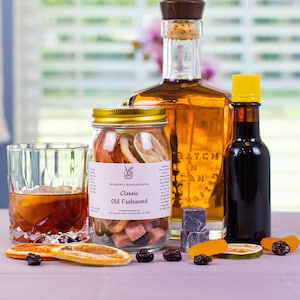 BOURBON LOVER'S TRIO - Diy Cocktail Infusion Kit Mason Jars! Create Delicious Craft Bourbon & Whiskey Drinks! So Simple Anyone Can Do it!