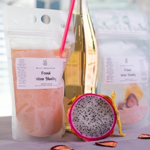 WINE SLUSHIE MULTIPACK Delicious diy Summer Frozen Cocktail Slushies Glass-Free Pouch is Pool & Beach Safe Fun Summer Gift image 3