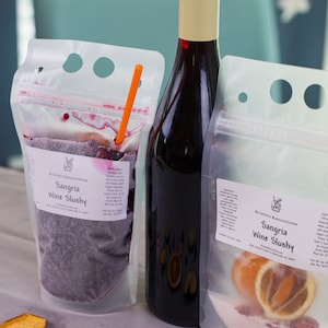 WINE SLUSHIE MULTIPACK Delicious diy Summer Frozen Cocktail Slushies Glass-Free Pouch is Pool & Beach Safe Fun Summer Gift image 9