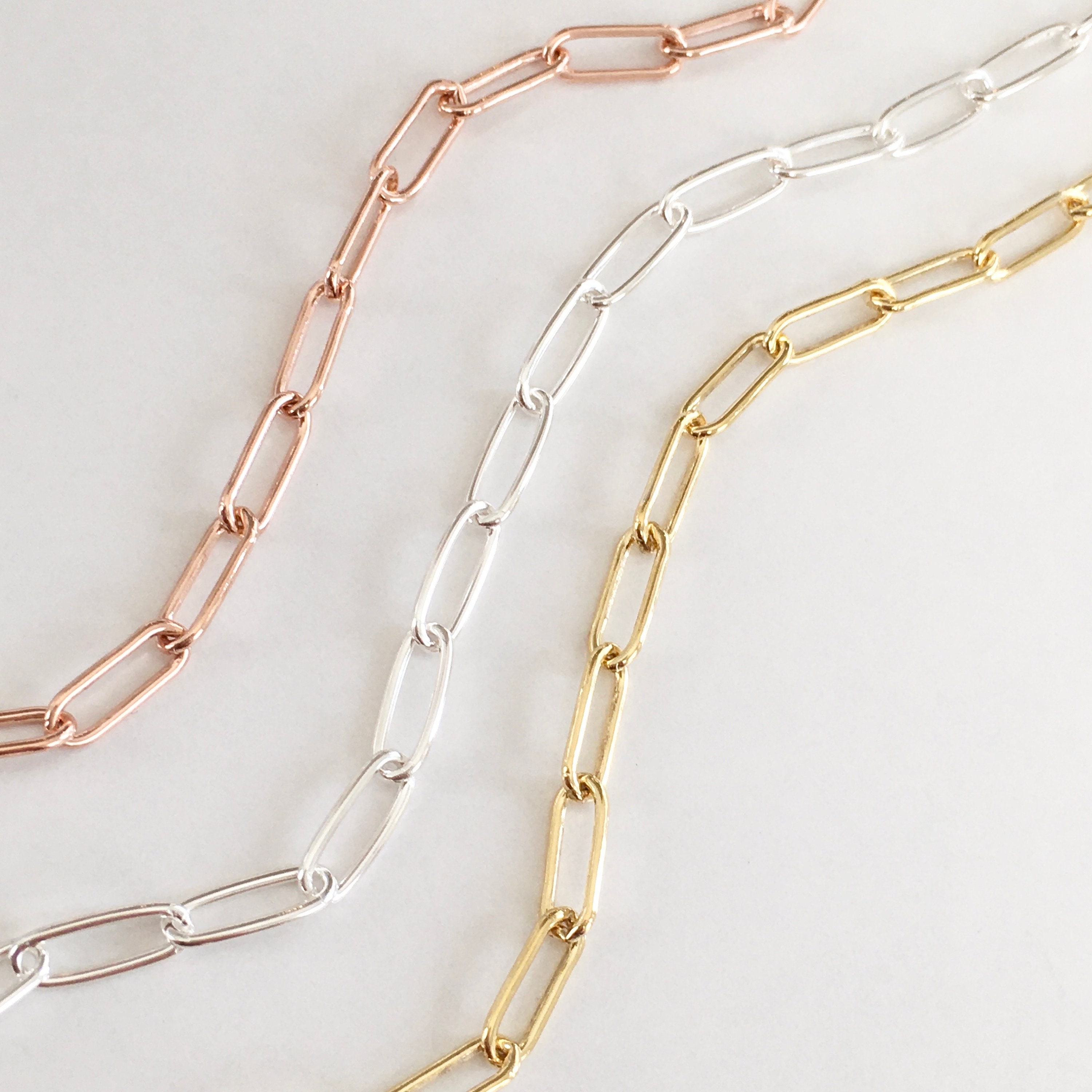 Paperclip Chain Thick, Gold