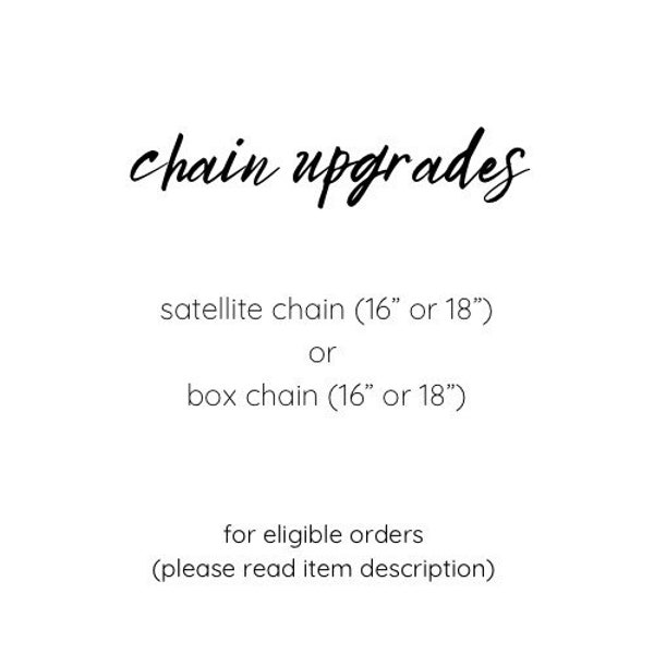 chain upgrade (only for eligible orders) - not to be purchased separately - satellite chain upgrade or box chain upgrade