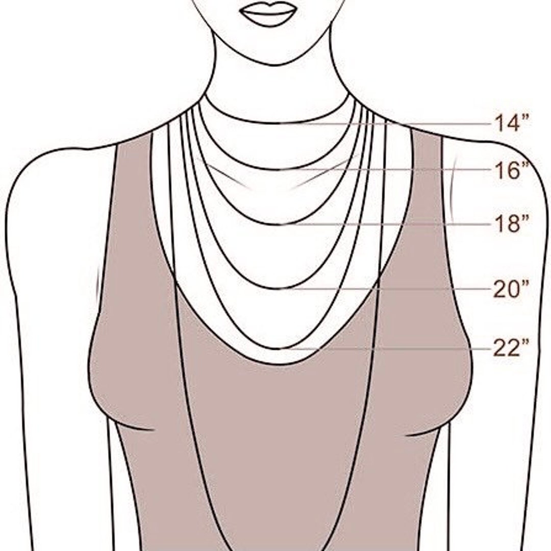 Necklace Length GUIDE Do NOT Purchase This Listing This Is A Visual 