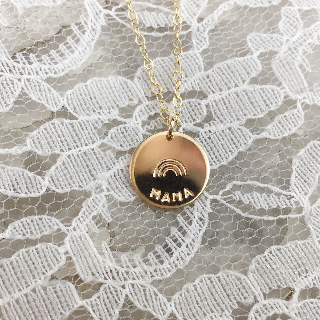 Rainbow baby necklace for mom Clearance