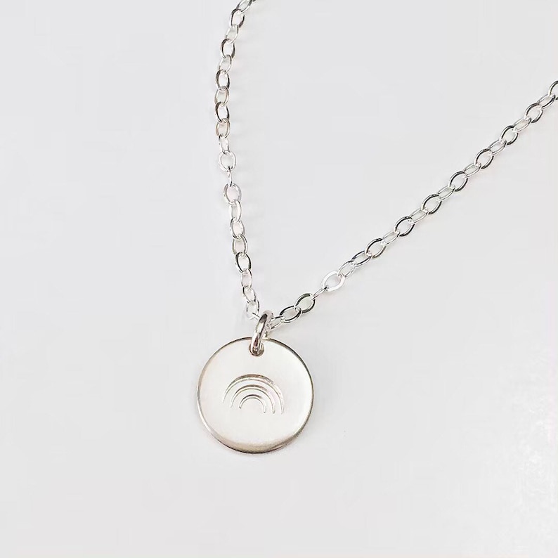 hope necklace precious baby infant loss 9mm miscarriage rainbow necklace hope after loss rainbow baby hope after the storm