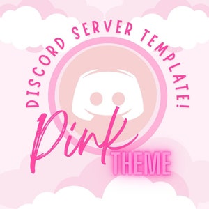PINK Discord Server | For Streaming, Gaming, Socializing | INSTANT Download | Simplistic, Aesthetic, Kawaii, Coquette |