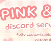PINK & WHITE Coquette Pretty Discord Server Template | 30+ Roles 35+ Channels | Cozy, Kawaii, Cute, Aesthetic Streamer | INSTANT Download |