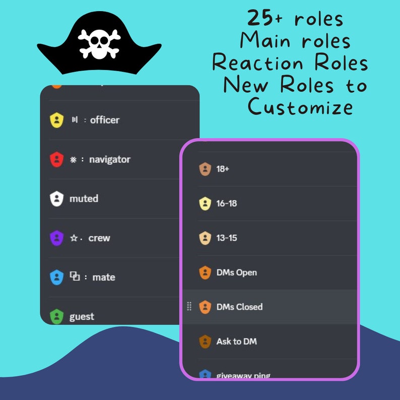 Fun Pirate Aesthetic Discord Server Theme Template Etsy