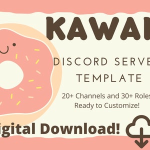 Cute Kawaii Aesthetic Discord Server Template