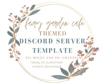 Fairy Garden Cafe Discord Server Template | INSTANT DOWNLOAD!