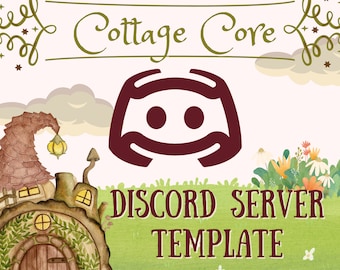 Minimalistic CottageCore Discord Server Template | 50+ channels and roles | Dreamcore | Nature | aesthetic | cute | INSTANT DOWNLOAD