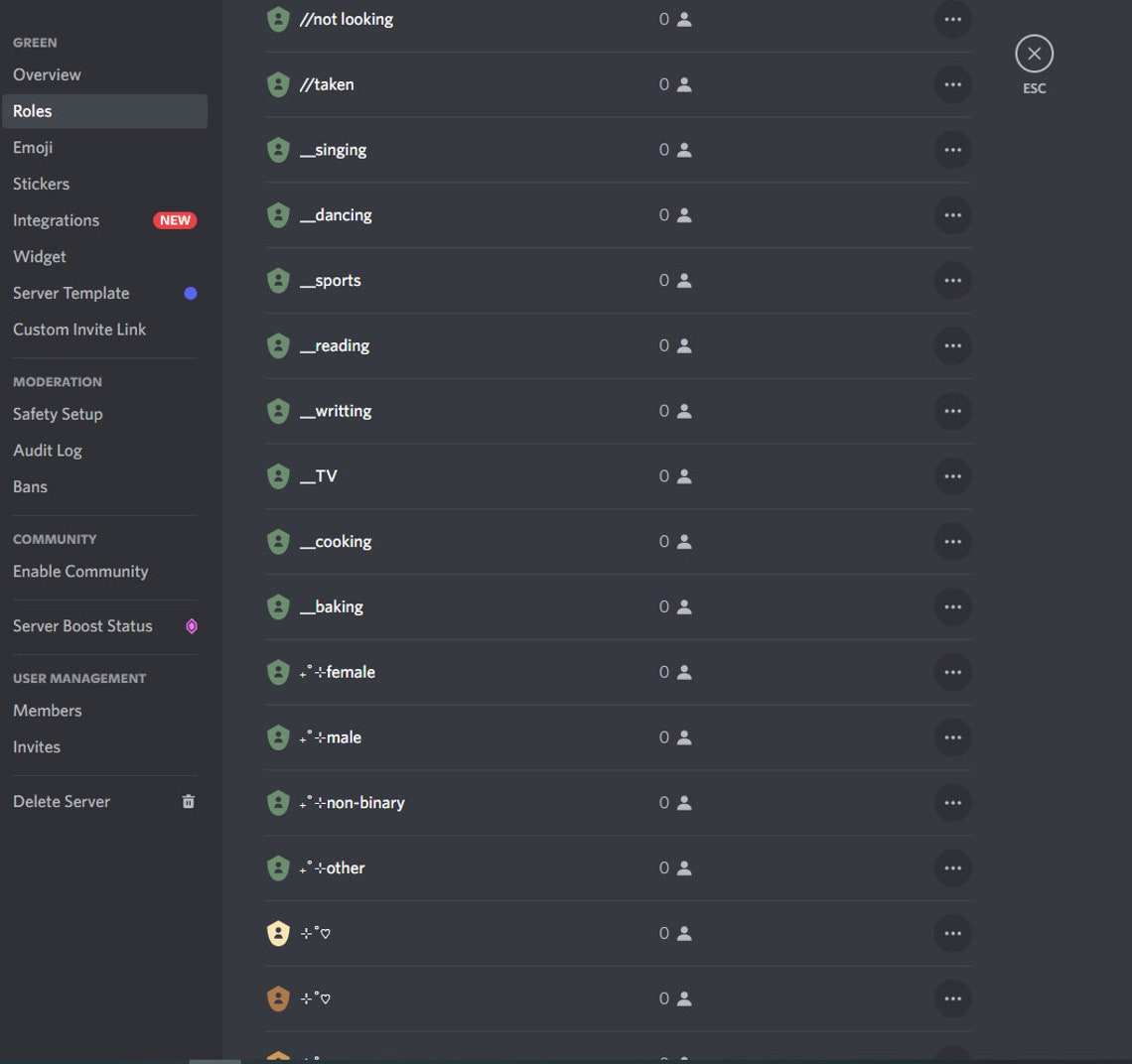 Green Themed Discord Server Template Sophisticated Discord Etsy