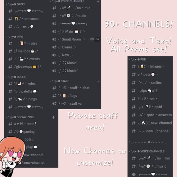 Anime Templates, Discord Template List