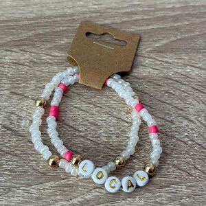 Local Bracelet | Beaded Bracelet | Beaded Bracelet Set | Bracelets | Beach Inspired Bracelet | Bracelet Gift Set | Gift Idea | Word Bracelet