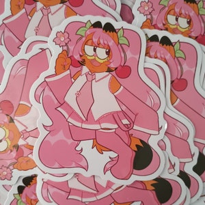 Sakura Miku Garf 2.0 - 3&quot; Sticker (No Tracking)