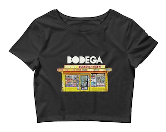 Bodega Corner Store camiseta de cultivo para mujer