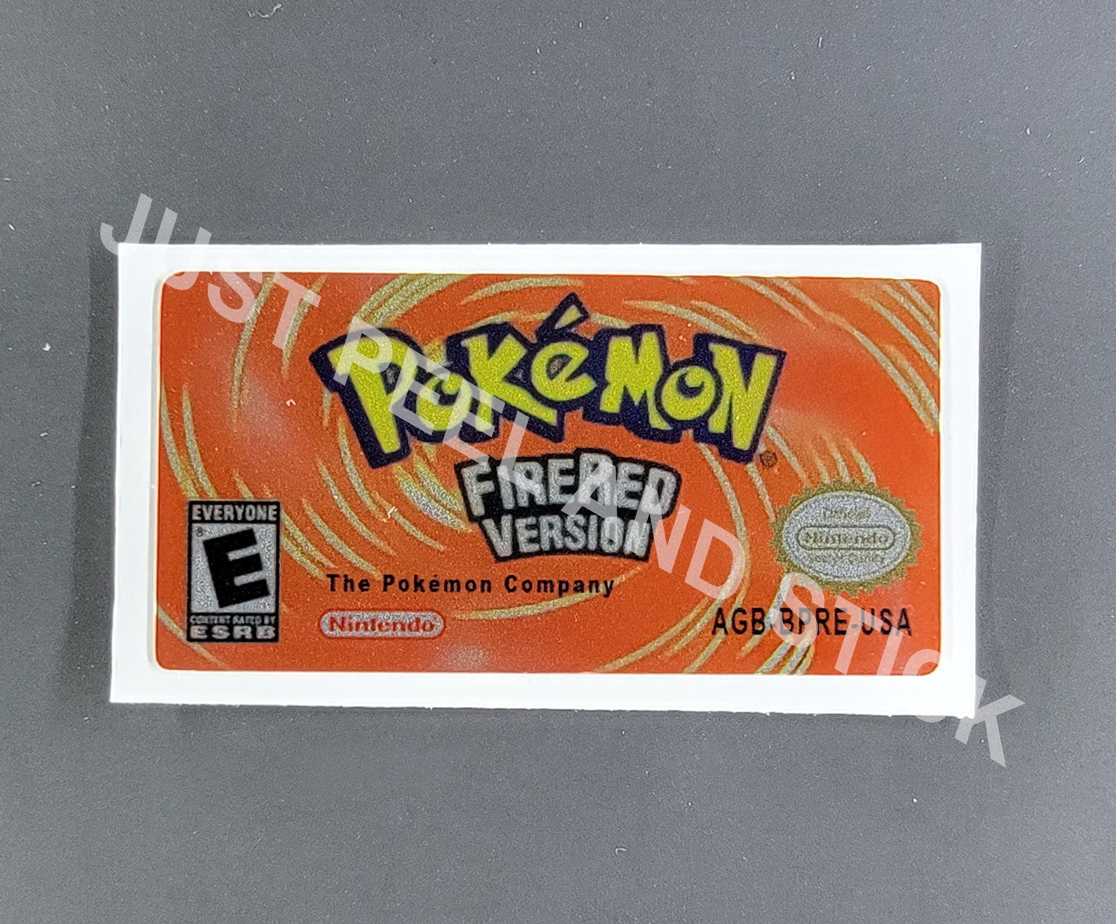 GBA Fire Red Replacement Label Decal Foil - Etsy