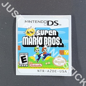 Nintendo Ds Super Mario Bros Etiqueta de substituição brilhante decalque