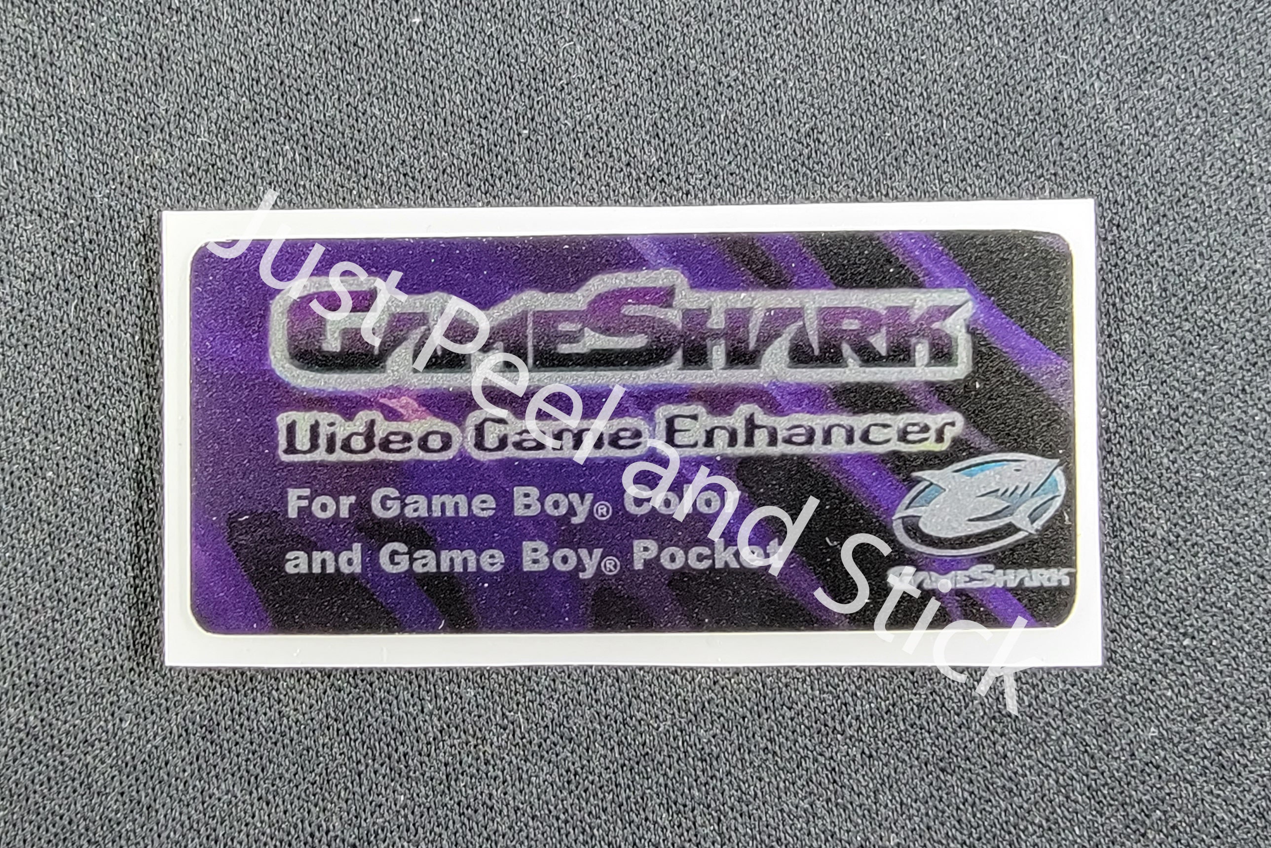 Game Enhancer Symbol Gameboy Color Game Shark Enhancer Replacement Label Decal Glossy ...