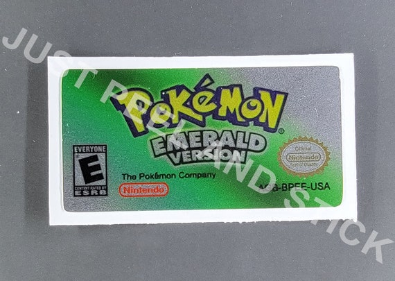 Gameboy Pokemon Red Version Replacement Label Decal Sticker Nintendo  Cartridge Choose Glossy or Metallic variation