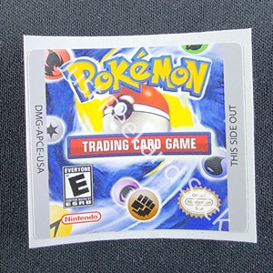 Gameboy Color GBC Pokemon Trading Card Game vervangende sticker sticker glanzende sticker Nintendo®