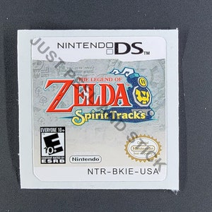 Etiqueta adhesiva de repuesto brillante de Zelda Spirit Tracks para Nintendo DS