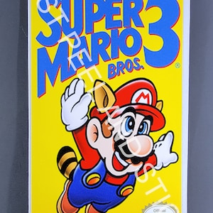 NES スーパーマリオブラザーズ 3 交換用ゲームカートリッジ ラベル デカール 光沢仕上げ ステッカー 任天堂