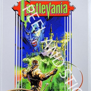 NES Castlevania 光沢交換ラベル デカール ステッカー 任天堂
