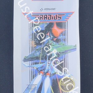 NES グラディウス 交換用ゲームカートリッジ ラベル デカール 光沢仕上げ ステッカー 任天堂