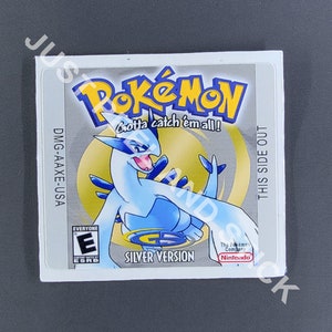 ゲームボーイ ポケモン シルバーバージョン 交換用ラベル デカール ステッカー カートリッジ 光沢