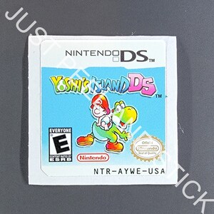 Nintendo DS Yoshi's Island DS vervangende sticker sticker gameboy